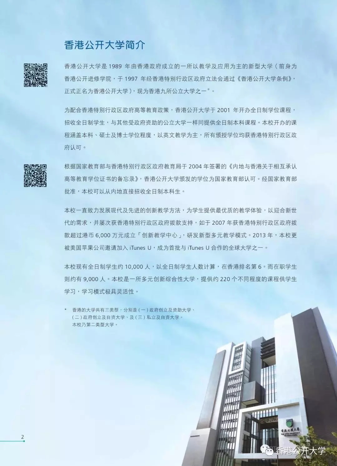 香港公开大学2019年全日制研究生课程申请现已正式开始